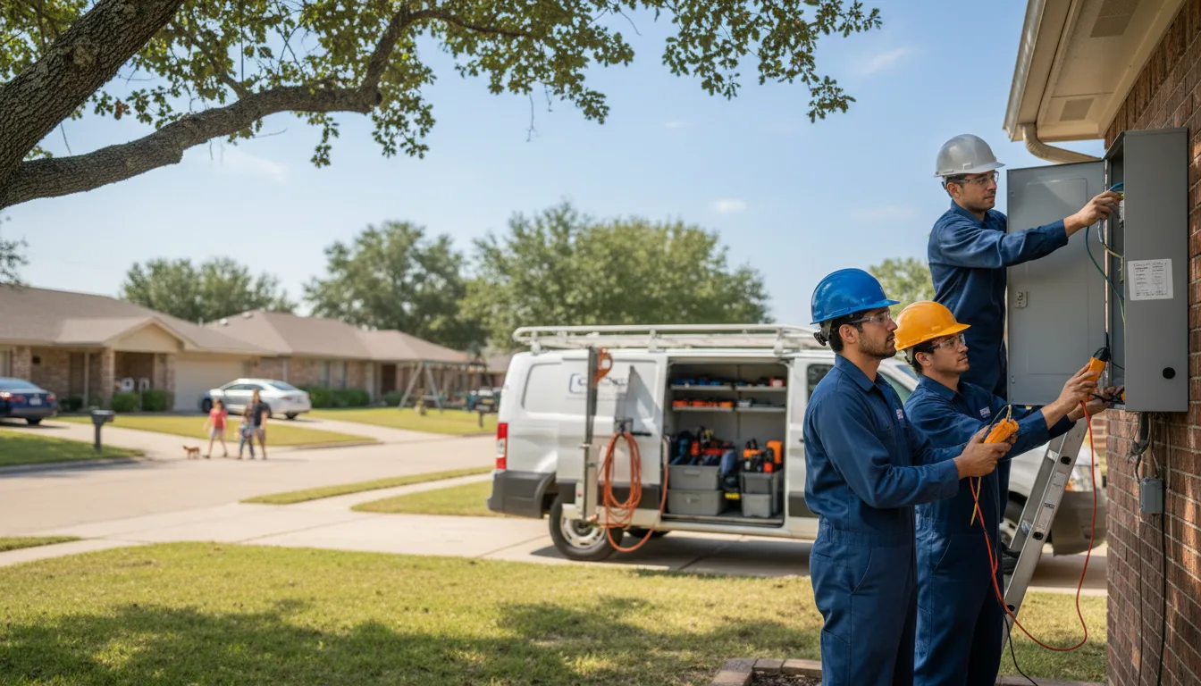 Certified electrician providing emergency electrical services in Cobb, WI